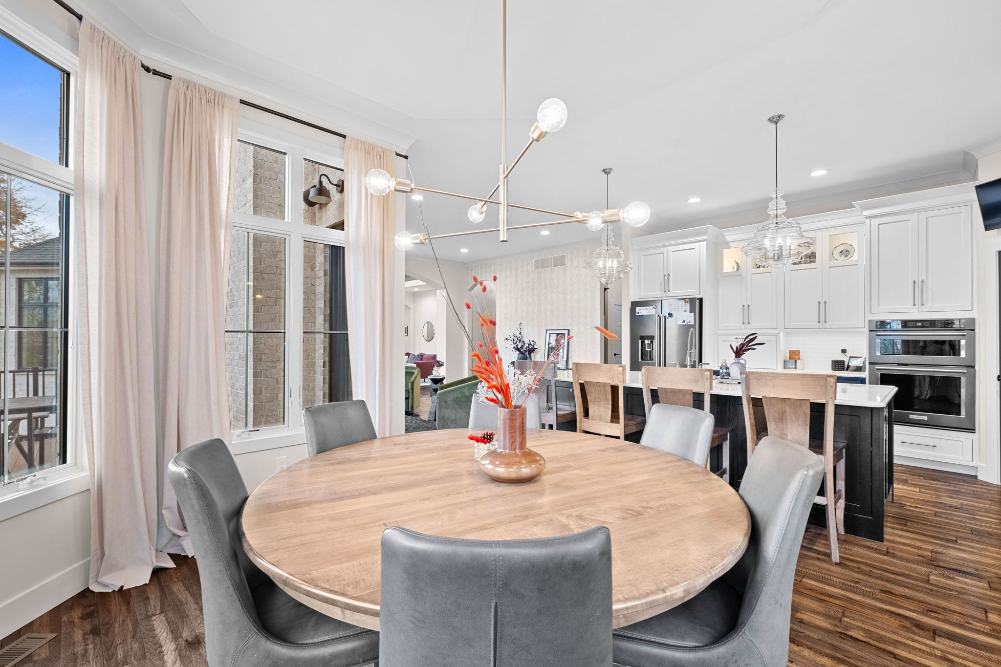 kitchen-Shiloh cabinets-custom-island-Cambria quartz countertops