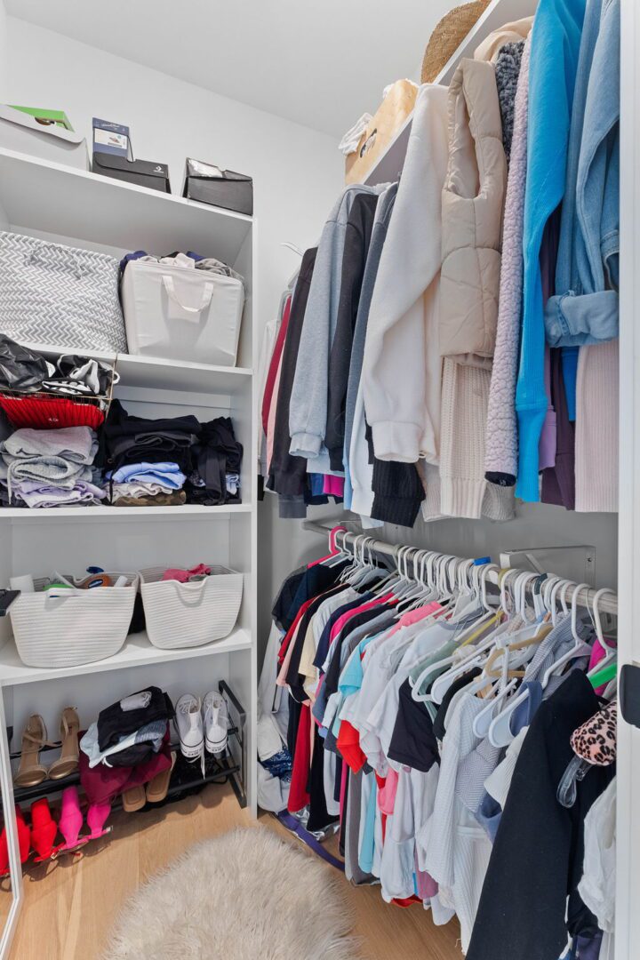 Custom wood closet