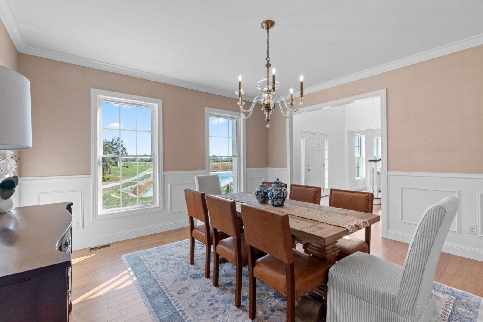 Dining room and wainscoting