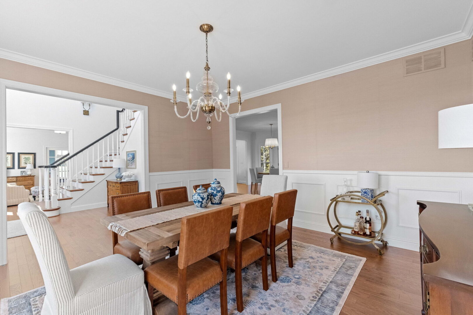 Dining room and wainscoting