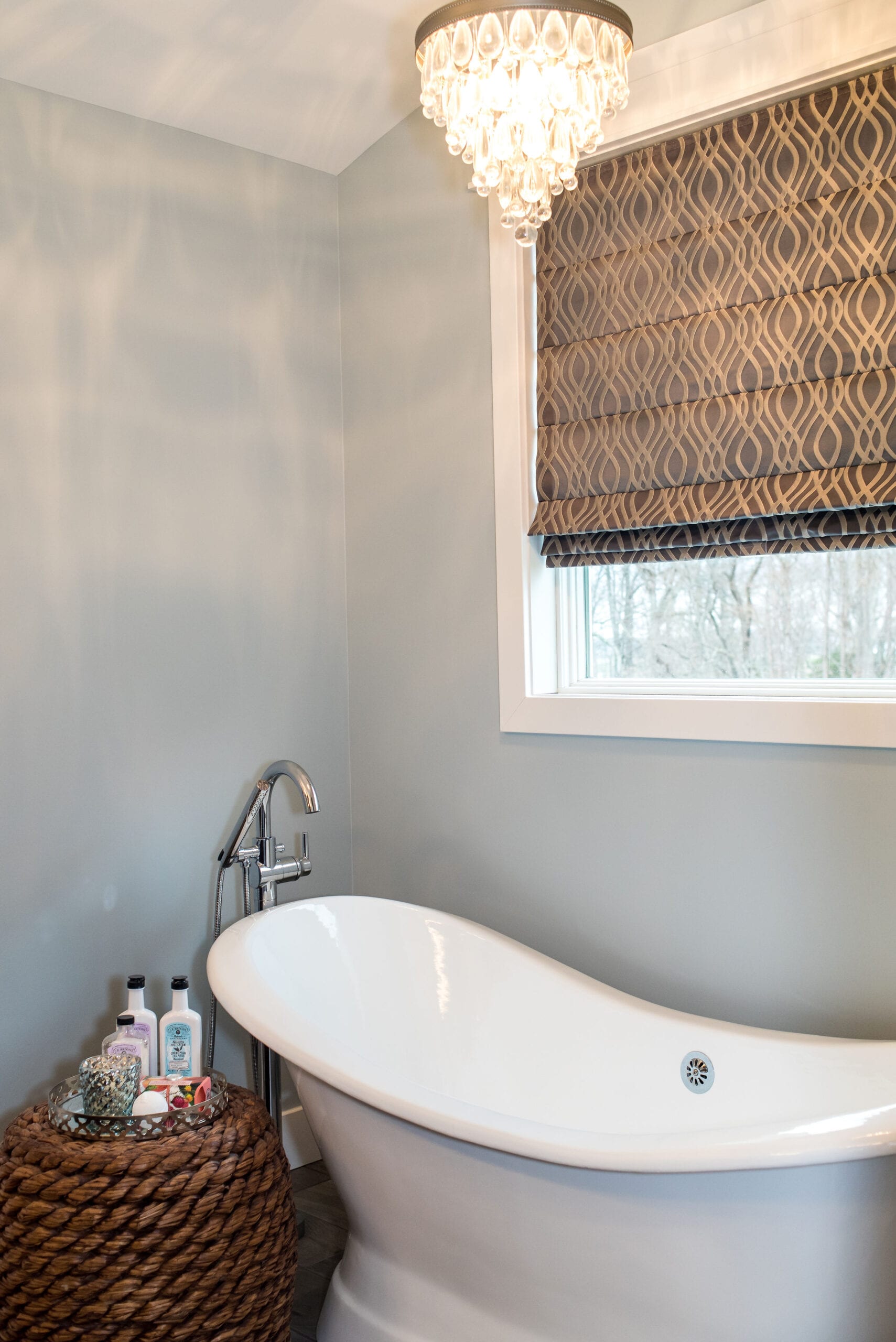 Primary bathroom soaker tub